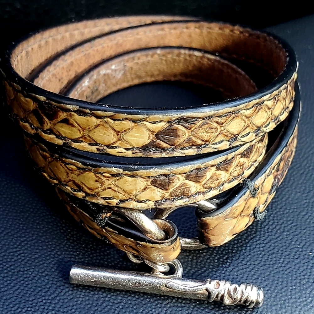 Ippolita leather snake wrap bracelet SMALL SIZE.